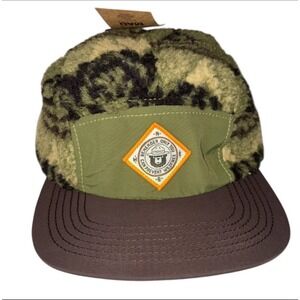 MAD Engine Green and Brown Camouflage 5 Panel Hat